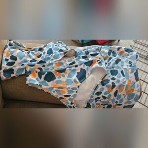 Colorful Abstract Print Bikini 3 Piece Set - Shein